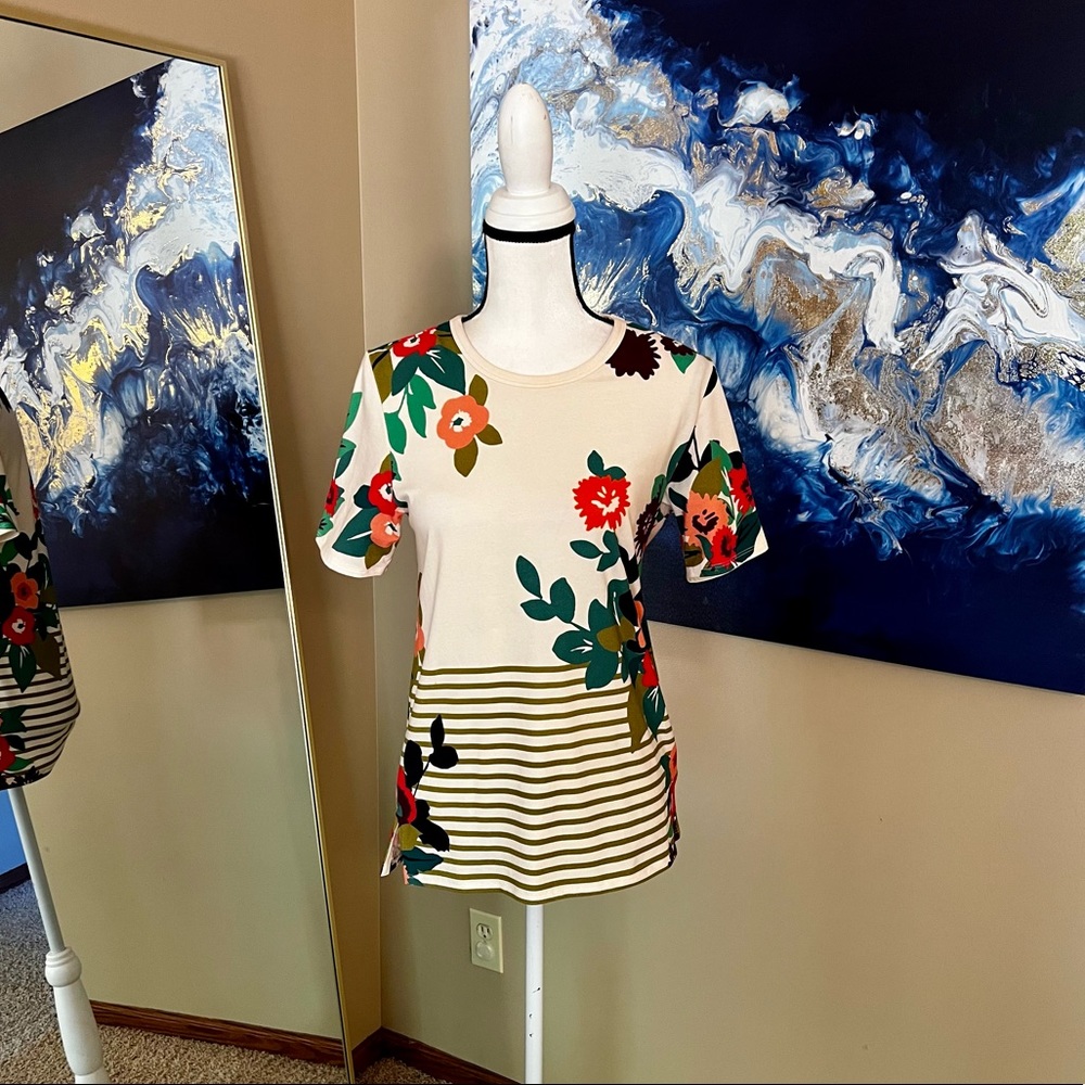 Spartina 449 Floral Shirt | Small